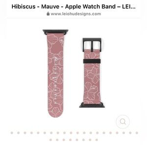 Leiohu Designs Mauve Hibiscus Apple Watch Band💖